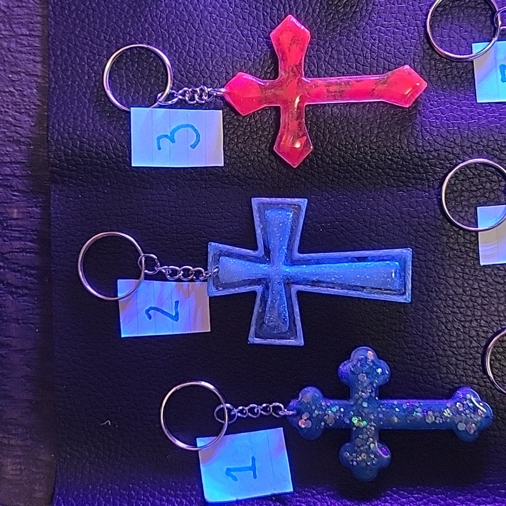 Handmade Cross Keychains - Picture 3 of 7